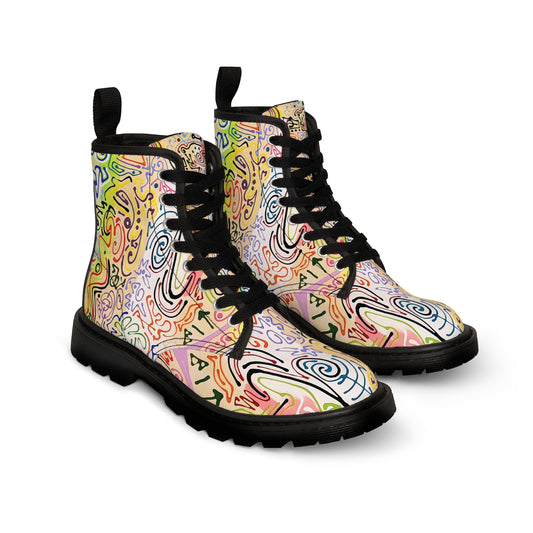 Hatter's Gambit Canvas Boots